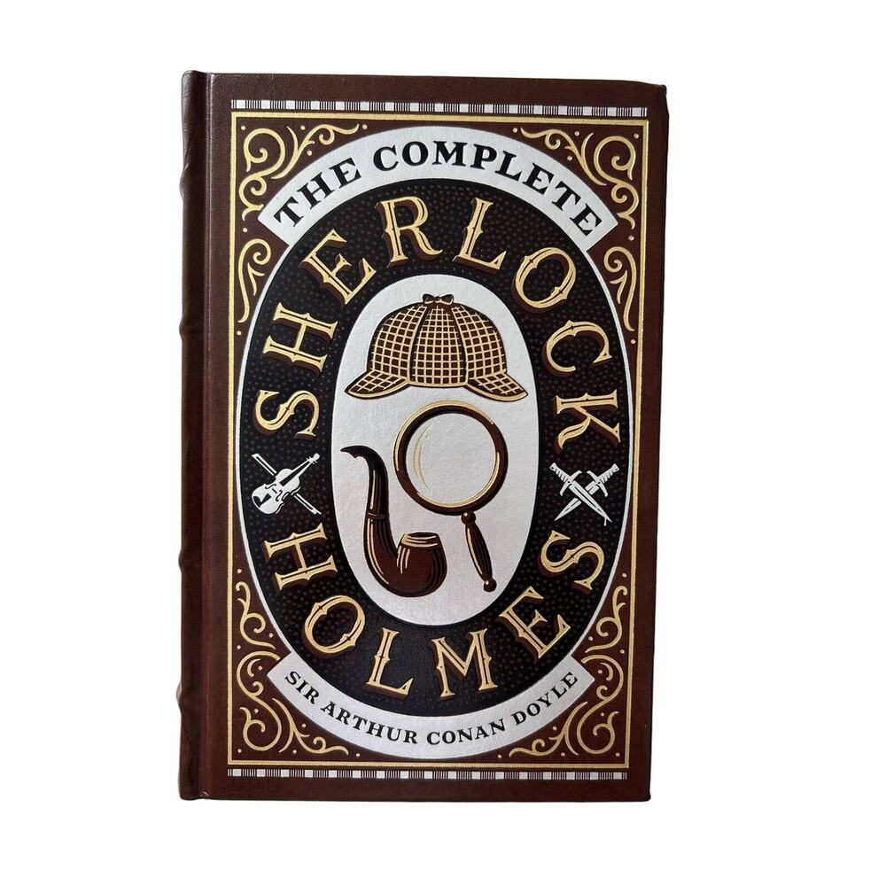 Complete Sherlock Holmes Sir Arthur Conan Doyle Barnes & Noble Leather Bound New
